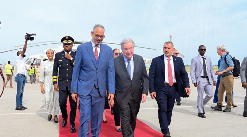 Le Secrétaire général de l’Organisation des Nations Unies en visite de solidarité avec le peuple haïtien