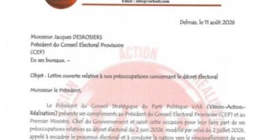 Élections : le parti VAR interpelle le CEP sur certaines dispositions du décret électoral