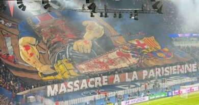 Baselòn pèdi 4-2 devan PSG, men se yon tifo ki fè katalan yo wè wouj